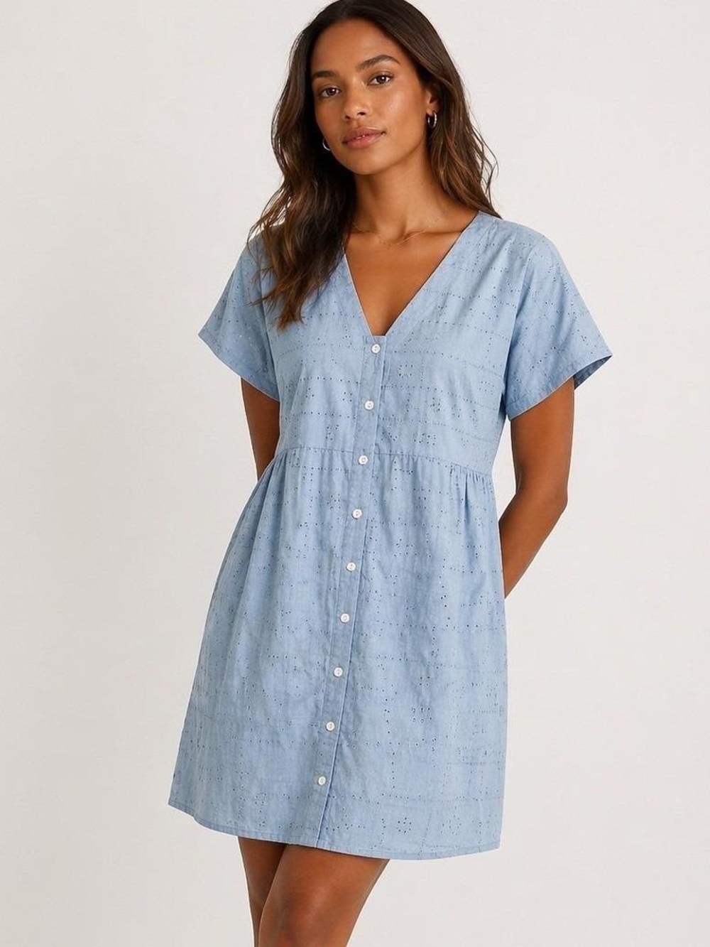 Madewell cotton eyelet dress, medium dresses